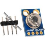 The MLX90614 is a Contactless Infrared (IR) Digital Temperature Sensor that can be used to measure the temperature of a particular object ranging from -70° C to 382.2°C
